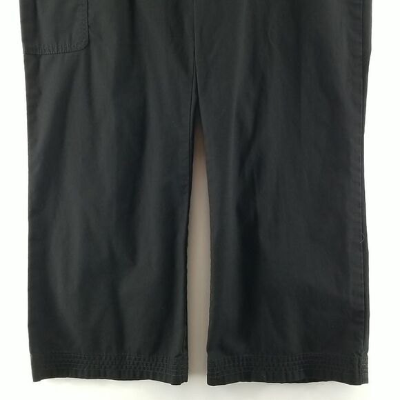 🎁5/$25 kOI Scrubs Pants Women's Small Black Front Waist Tie Pockets Relaxed Fit - Picture 3 of 12